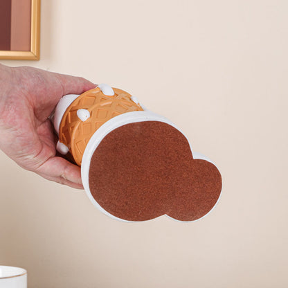 Ice Cream Melting Cat Sculpture – Sweet, Playful Decor