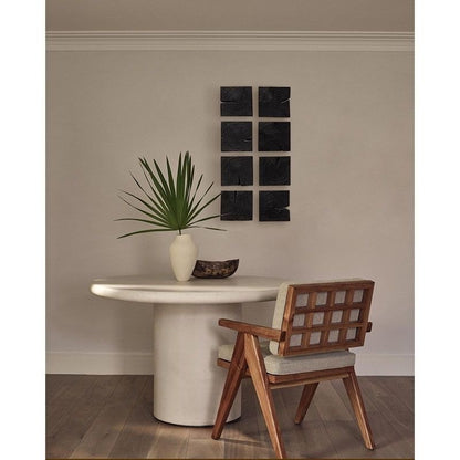 Rustic Charred Black Wood Art Panels – Decorative Wall Hanging for Modern Interiors