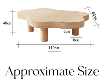 Minimalist Cloud Shaped Coffee Table, unique creative irregular cloud-shaped coffee table