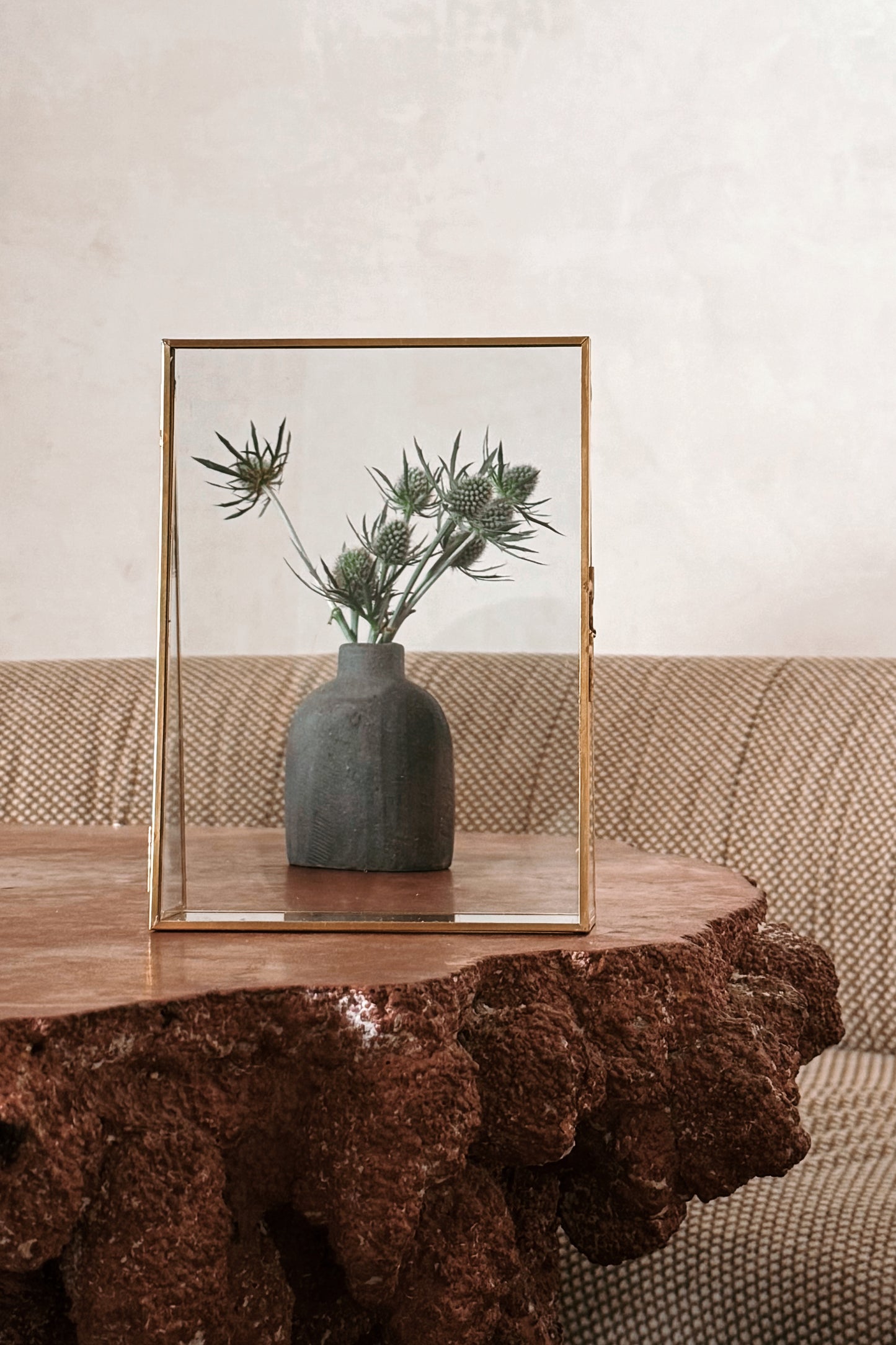 Gold-Edged Display Floating Picture Frames