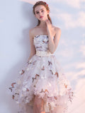White Short Prom Dresses, Mini White Homecoming Dresses