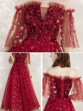 Burgundy Formal Evening Dresses