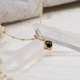 Serenity Star Smoky Quartz Pendant Necklace