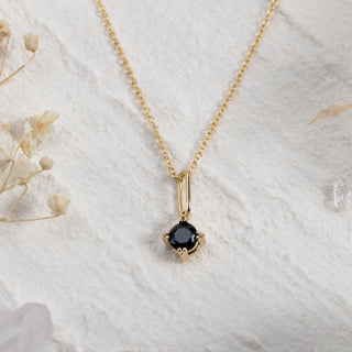 Serenity Star Black Spinel Pendant Necklace