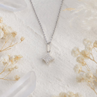 Serenity Star Hammered Pendant Necklace