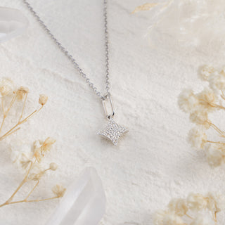 Serenity Star Hammered Pendant Necklace