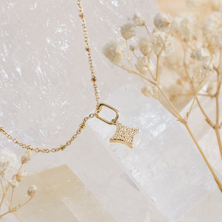 Serenity Star Hammered Pendant Necklace