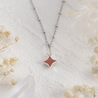 Serenity Star Ember Glow Pendant Necklace