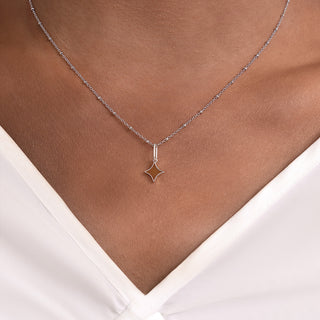 Serenity Star Meteor Flame Pendant Necklace