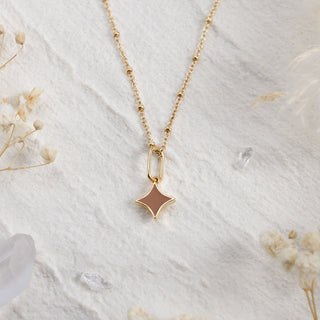 Serenity Star Meteor Flame Pendant Necklace