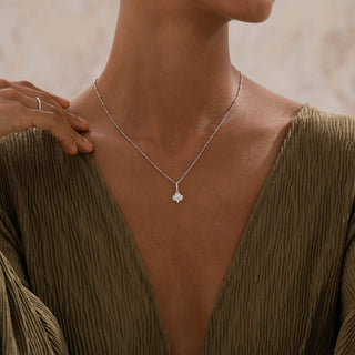 Lotus Flower Pendant Necklace