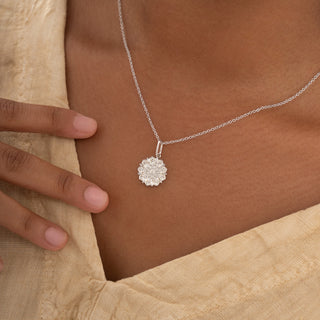 Mandala Coin Pendant Necklace