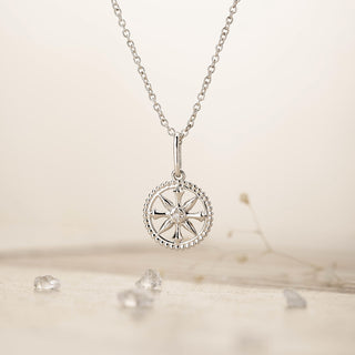 Dharma Wheel Pendant Necklace