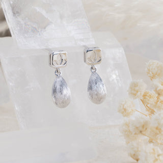 Orchid Brushed Drop Earrings