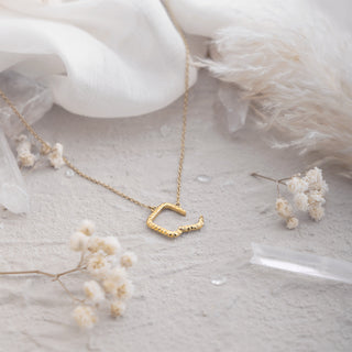 Hammered Capture Chain Necklace