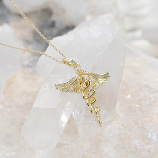 Caduceus Pendant Necklace
