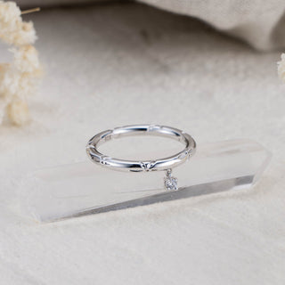 Orchid Stone Charm Ring