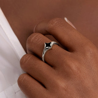 Serenity Star Black Onyx Ring