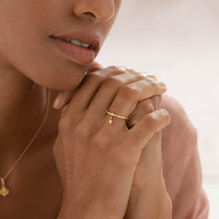 Serenity Star Charm Ring