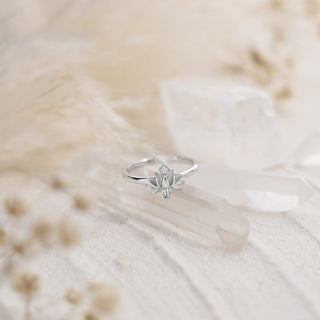Lotus Flower Stacking Ring