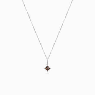 Serenity Star Smoky Quartz Pendant Necklace