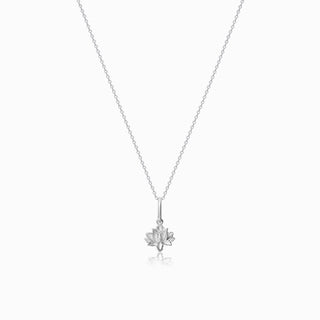 Lotus Flower Pendant Necklace