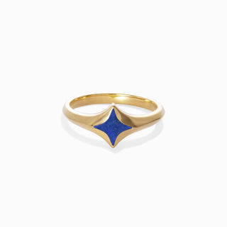 Serenity Star Lapis Lazuli Ring