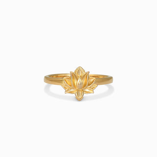 Lotus Flower Stacking Ring