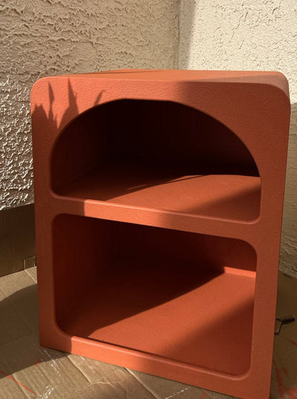 Boho Modern Side Tables with Open Storage Night Stands