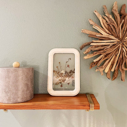 Nature Inspired Floral Wooden Wall Frame 8" X 12"