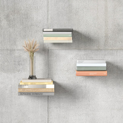 Minimalist Floating Bookshelf – Invisible Wall-Mounted Storage for Books & Decor Set of 3