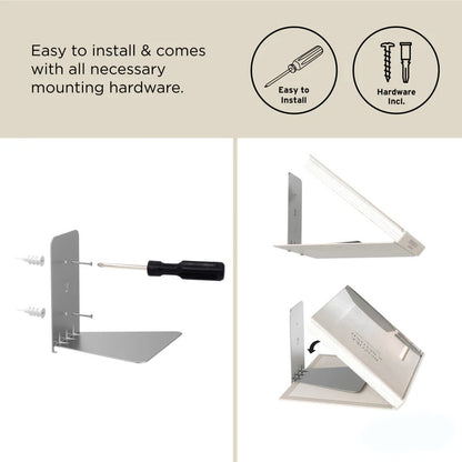 Minimalist Floating Bookshelf – Invisible Wall-Mounted Storage for Books & Decor Set of 3